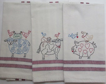 Farm Animal Towels - Etsy Canada