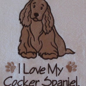 Serviette Cocker Spaniel
