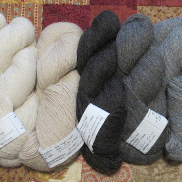 Yarn Natural colors, 100% alpaca 3 ply