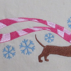 Torchon teckel : serviette pour chien 100 % coton