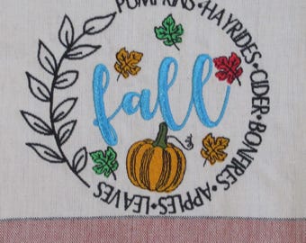 Fall Pumpkin towel