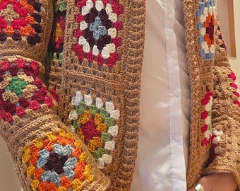Chaqueta Ganchillo Grannys Artesanal . Crochet