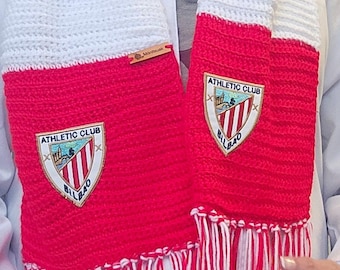 Ganchillo Bufanda Athletic Club De  Bilbao POR ENCARGO