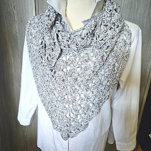 Chal de ganchillo para mujer, Pañuelo de algodón calado hecho a mano, Toquilla de szydełka para eventos, Estola calada eleganckie para westido