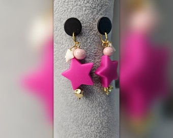 ESTRELLA BARBIE. PENDIENTES