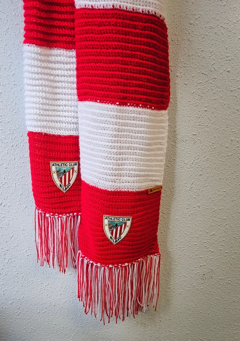 Ganchillo Bufanda Athletic Club De Bilbao imagen 5