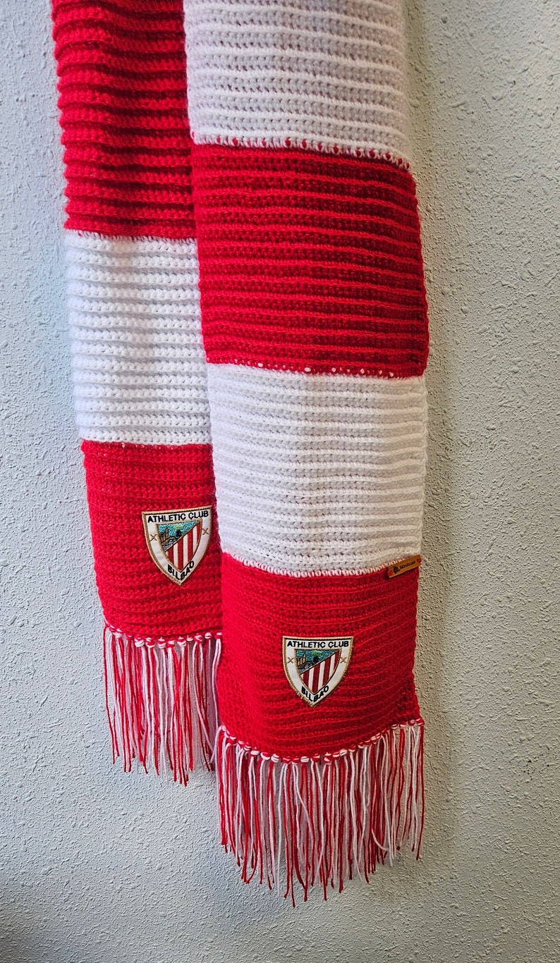 Ganchillo Bufanda Athletic Club De Bilbao imagen 6