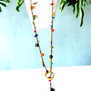 Collar Tejido Conchas