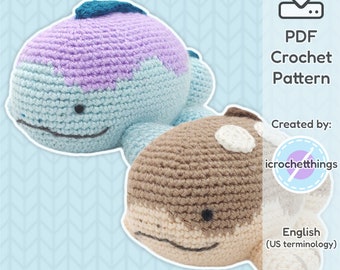 PATTERN Muddy Salamander 2 in 1 Amigurumi Crochet Plush PDF