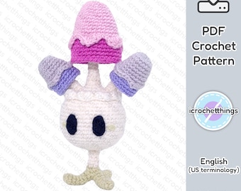 PATTERN Fairy Mushroom Plant Amigurumi Crochet Plush PDF