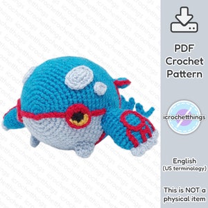 PATTERN Ancient Whale Amigurumi Crochet Plush PDF