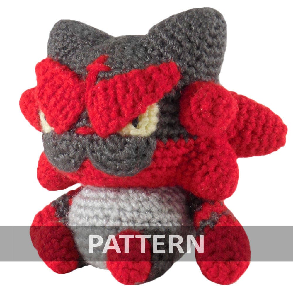 PATTERN Incineroar Amigurumi Crochet Plush PDF | Etsy