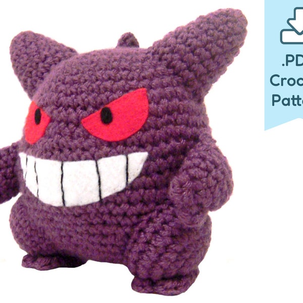 PATTERN Shadow Monster Amigurumi Crochet Plush PDF