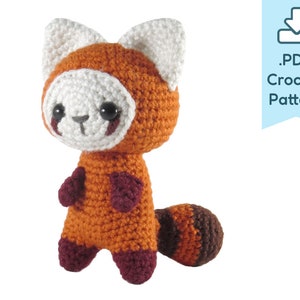 PATTERN Red Panda Amigurumi Crochet Plush PDF