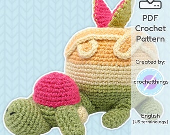 PATTERN Apple Dragon Amigurumi Crochet Plush PDF