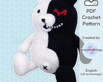 PATTERN Demonic Bear Amigurumi Crochet Plush PDF