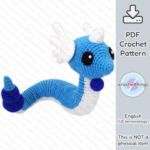 PATTERN Mystic Dragon Amigurumi Crochet Plush PDF
