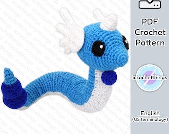 PATTERN Mystic Dragon Amigurumi Crochet Plush PDF