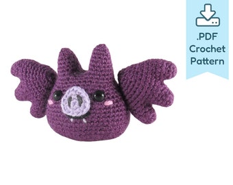 PATTERN Bat Halloween Amigurumi Crochet Plush PDF