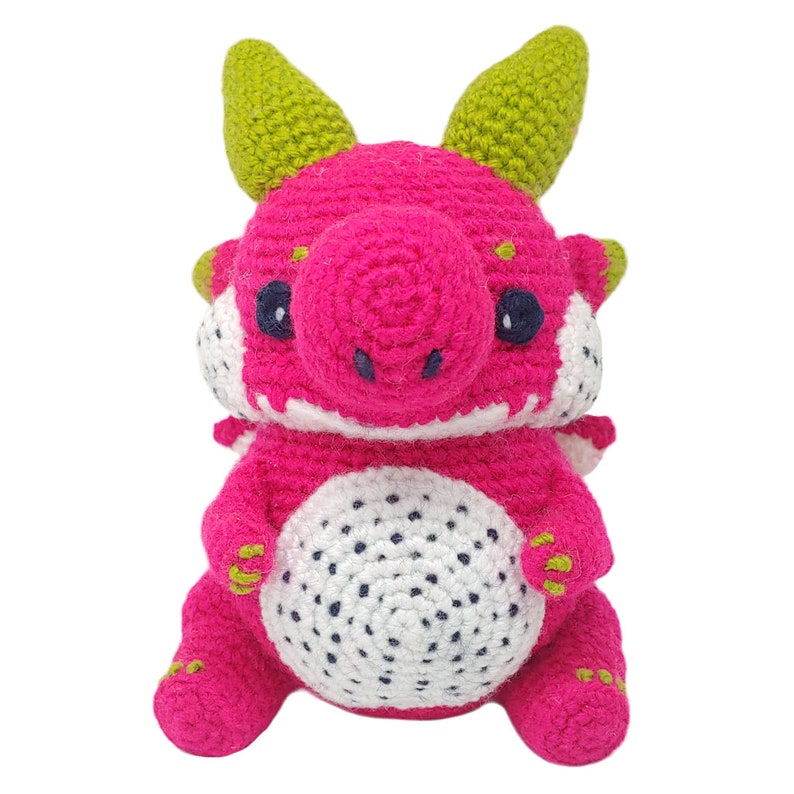 PATTERN Dragon Fruit Amigurumi Crochet Plush PDF Etsy