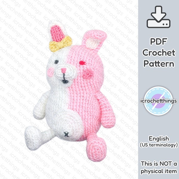 PATTERN Angelic Rabbit Amigurumi Crochet Plush PDF