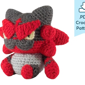 PATTERN Dark Tiger Amigurumi Crochet Plush PDF