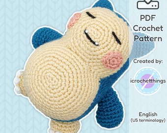 PATRÓN Monstruo Dormilón Amigurumi Crochet Peluche PDF