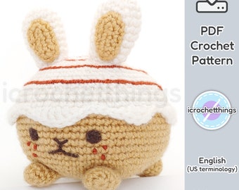 PATTERN Cinnamon Bunny Amigurumi Crochet Plush PDF