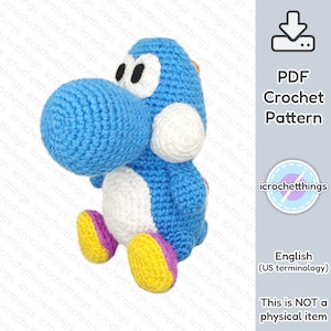 WZÓR Dinozaur Rumak Amigurumi Szydełkowy Pluszowy PDF