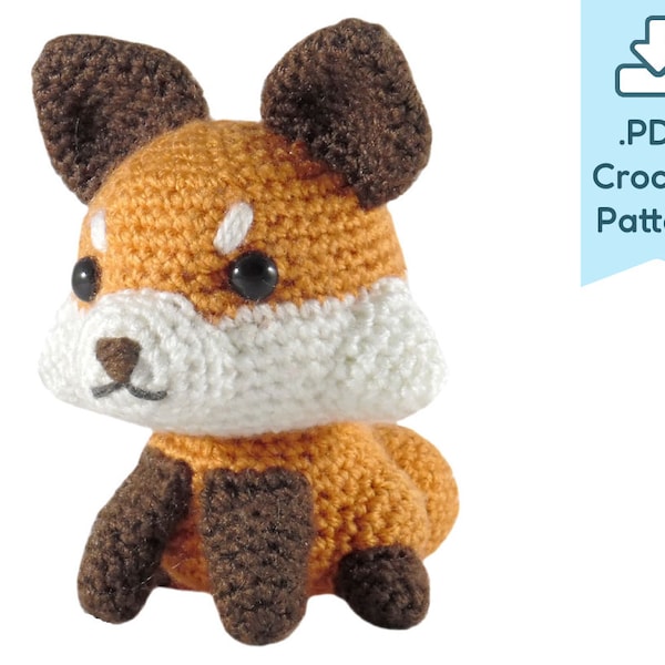 PATTERN Mister Fox Amigurumi Crochet Plush PDF