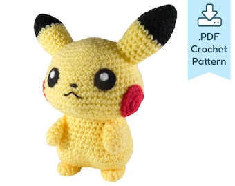 PATTERN Yellow Mouse Amigurumi Crochet Plush PDF