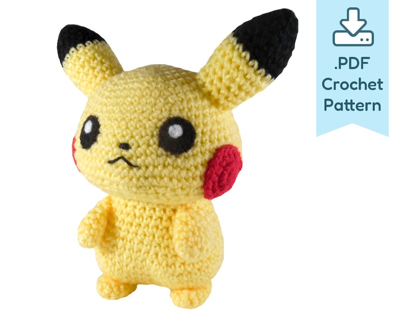 PATRÓN Ratón Amarillo Amigurumi Crochet Peluche PDF imagen 1