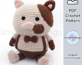 PATTERN Cat Judge Amigurumi Crochet Plush PDF