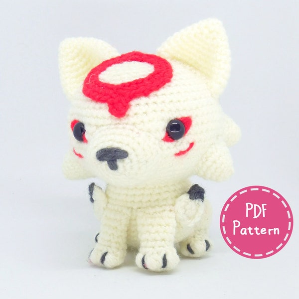 PATTERN Wolf Goddess Amigurumi Crochet Plush PDF