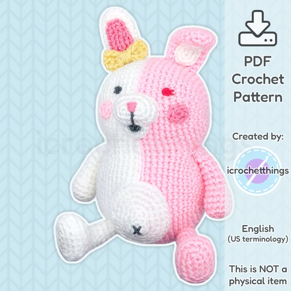 PATTERN Angelic Rabbit Amigurumi Crochet Plush PDF