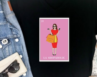 La Shopaholic Loteria Black T-shirt