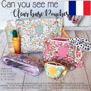 Can you see me clear base pouch / sewing pattern (french version)