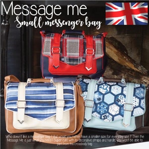 Message me Small messenger bag / sewing pattern (English version)