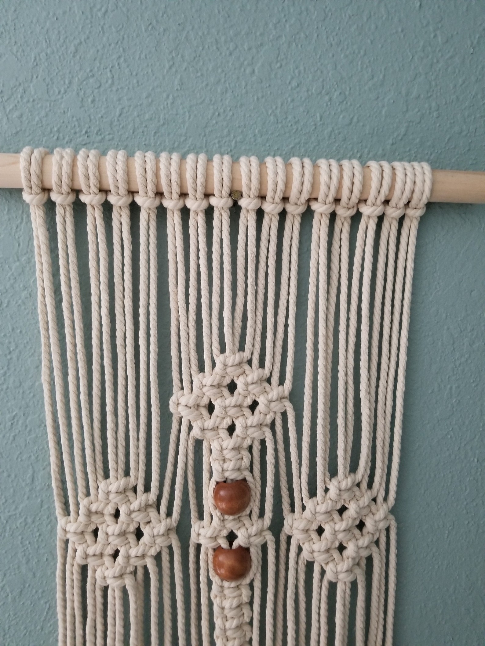 Macrame cross wall hanging Etsy
