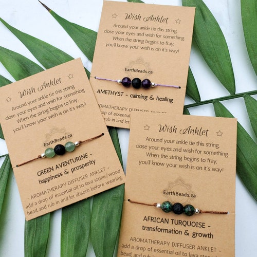 30th Birthday Gift for Her Tie Wish Bracelet or Anklet Best Etsy Canada