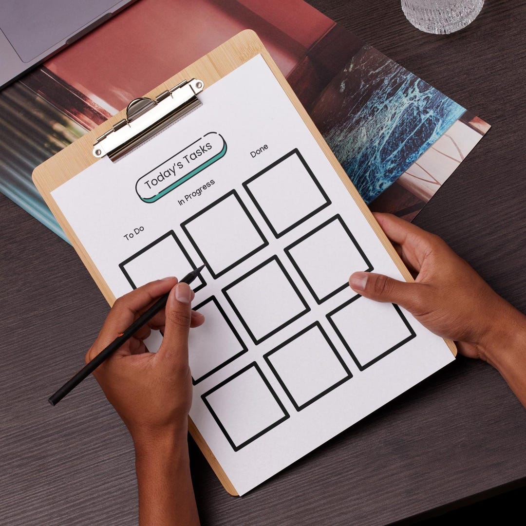 Printable Kanban Board, Sticky Note Task Organizer (digital PDF) - Etsy
