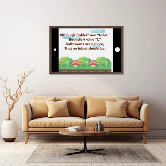 Cartello In Legno Per Bagno Bambini – Decorazione Da Parete Rustica, Con Scritte Divertenti, Facile Da Appendere, Regalo Per Neonati E Camerette - 2
