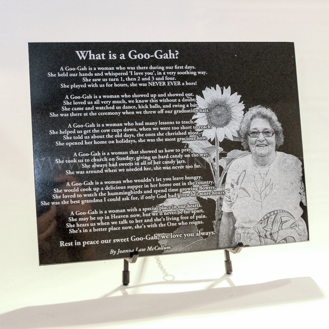 8 1/2 x 11 x 3/8 Engraved Marble Memorial Plaque Etsy