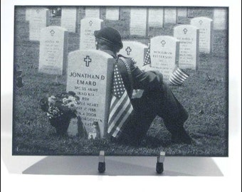 6 x 8 Black Marble Memorial Keepsake