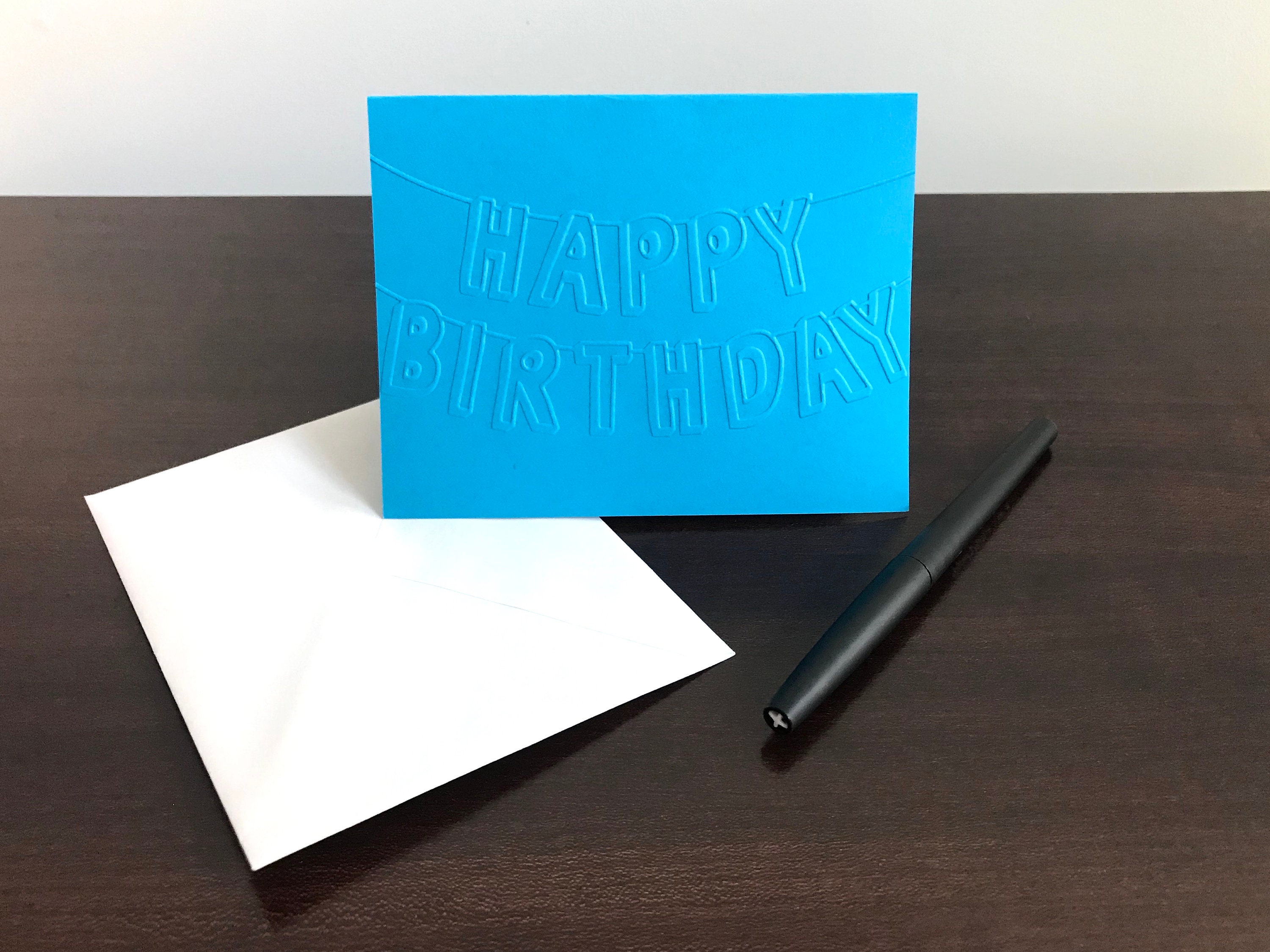 Happy Birthday Card Set of 6 - Embossed Designs in Assorted Colors - Etsy