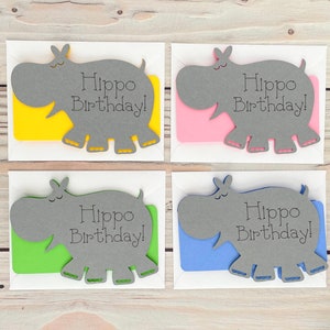 Hippo Birthday Handmade Card