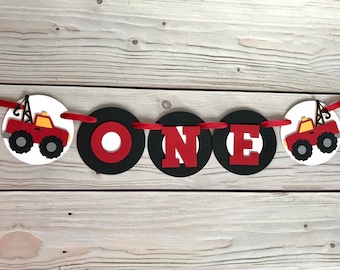 Tow Truck High Chair Banner