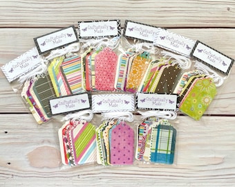 3 inch Heavy Weight Paper Gift Tags with String - Variety Pack Set of 10