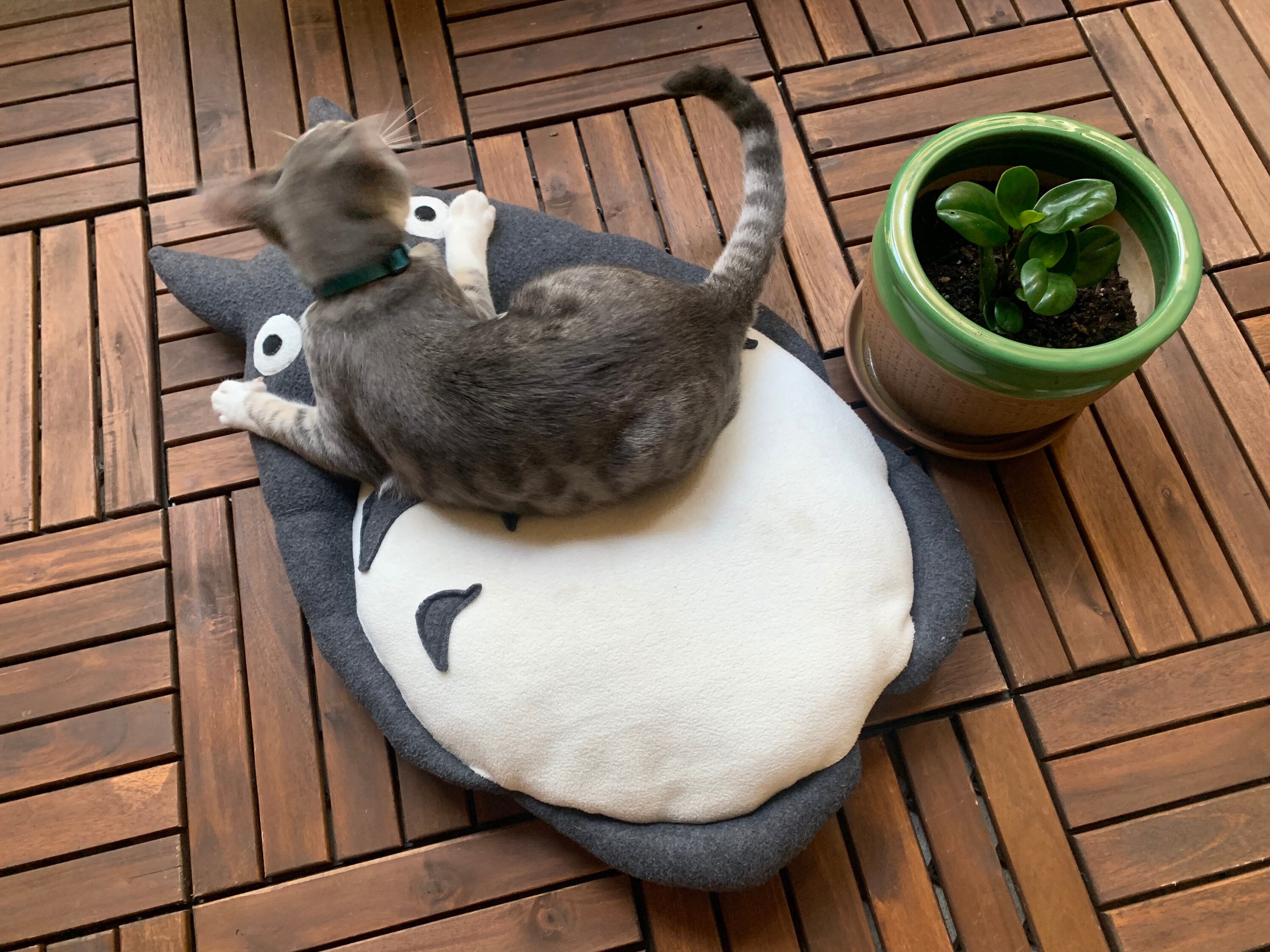 Totoro Pet Bed or Back Rest Great for Cats Small Dogs and Etsy