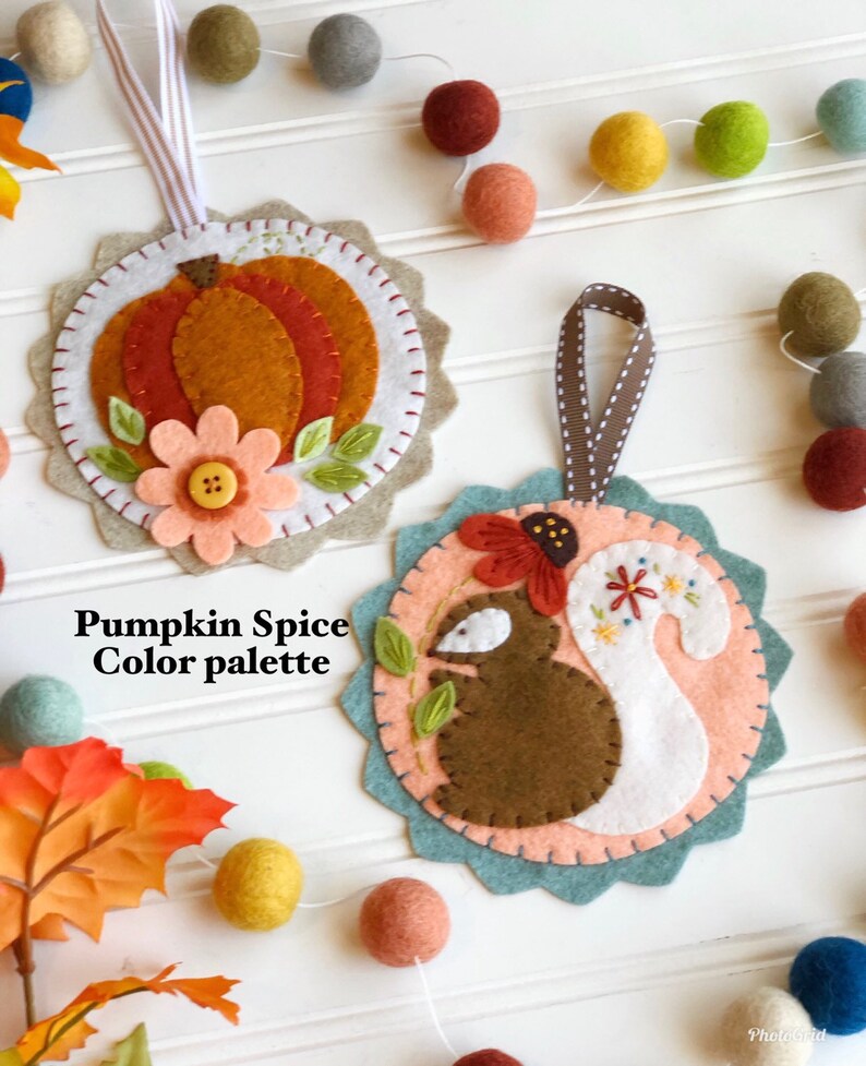 Fall felt ornament kits Etsy